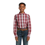 Ariat Pro Series LS Button Down Shirt-Holly Berry