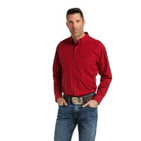 Ariat Pro Series Benito LS Button Down-Holly Berry